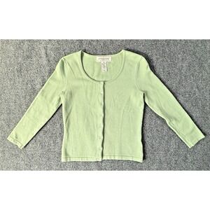 Jones New York sport‎ Pink Button Up Sweater Size XS